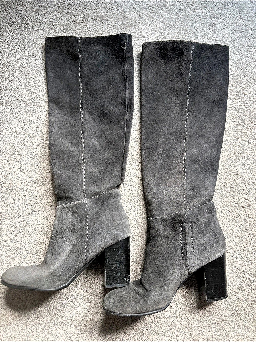 Dolce Vita Silas Over-tall Boot Gray suede US 10M